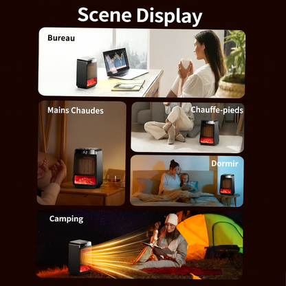 Chauffage d’Appoint 1000 W – Céramique PTC & Oscillation