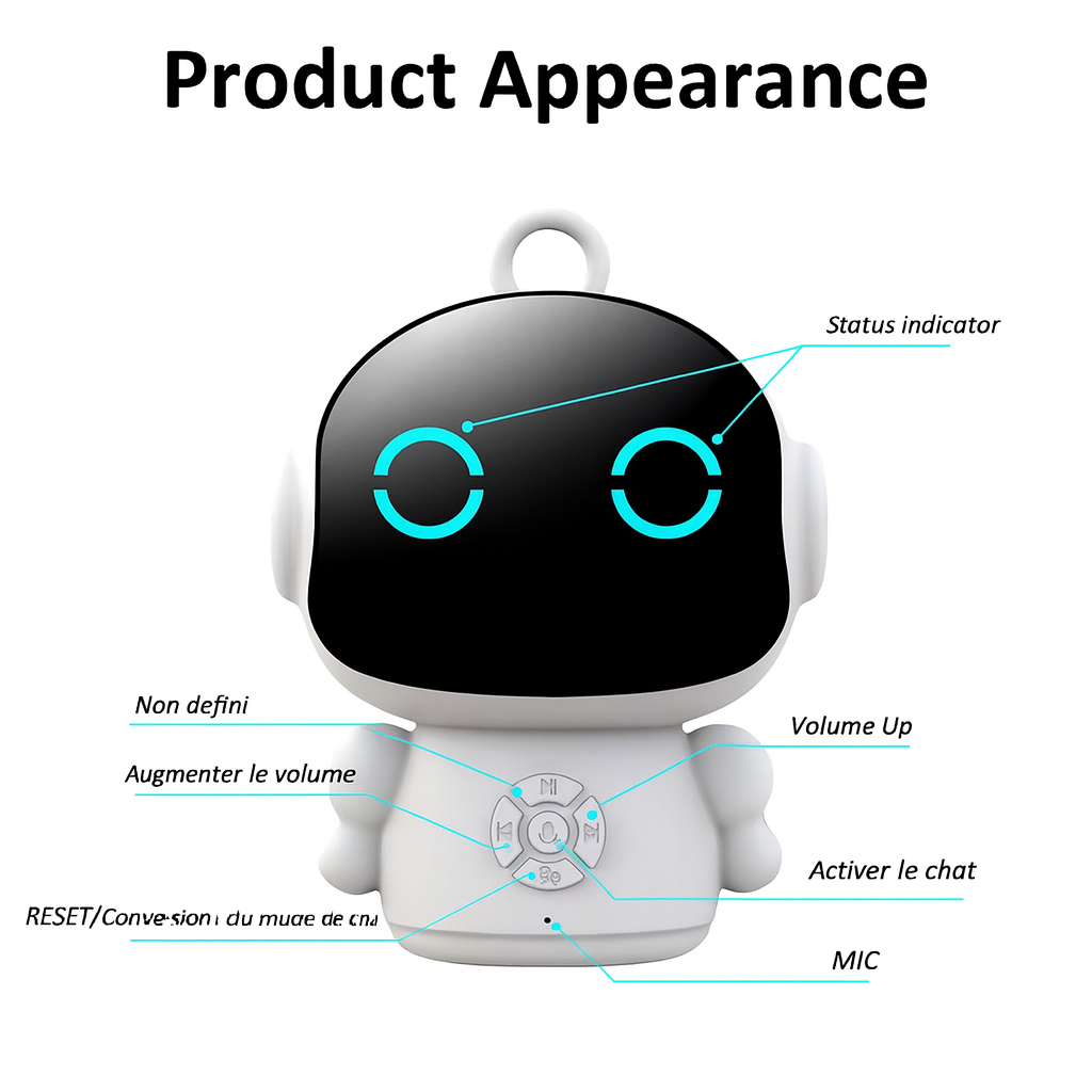 Robot Éducatif Interactif – Jouet Vocal & WiFi